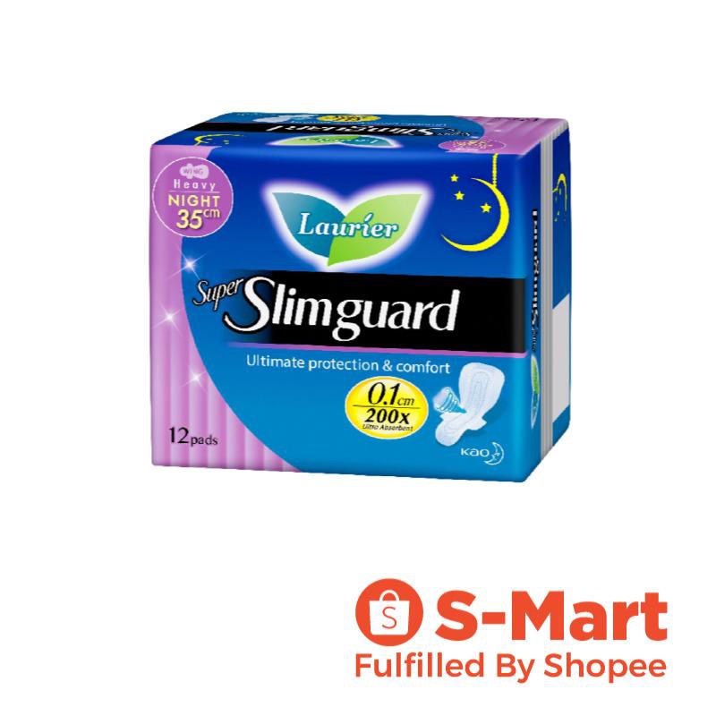 Laurier Super Slimguard Night Wing Sanitary Pads 35cm Shopee Singapore