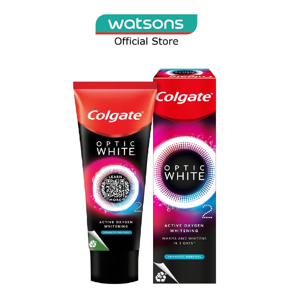 COLGATE Optic White O2 Active Oxygen Whitening Toothpaste Aromatic ...