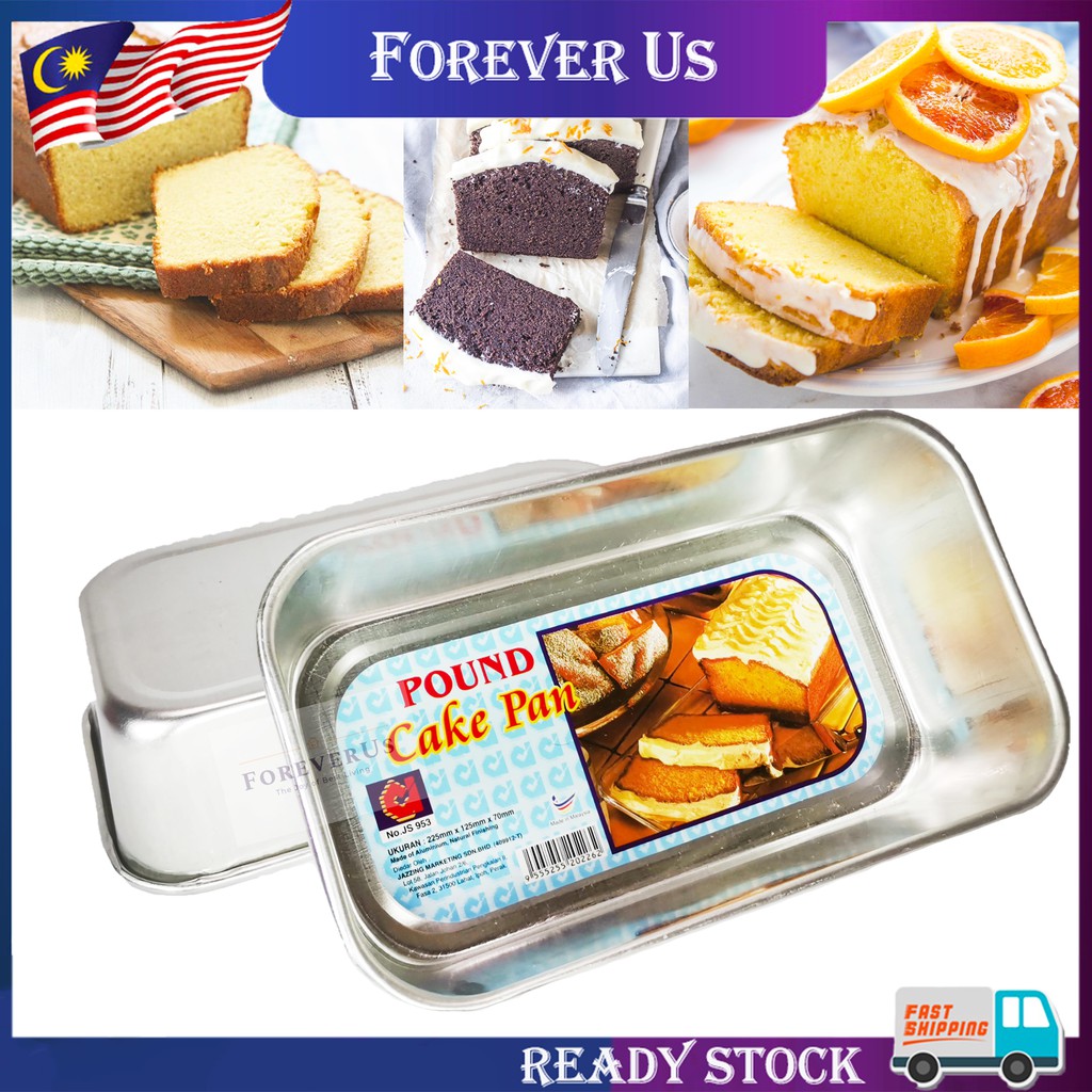 Shop Malaysia 8 9 Aluminium Pound Cake Pan Rectangle Loaf Cake Mould Loaf Cake Bread Tin Loyang Segi Empat Tepat Kek Shopee Singapore