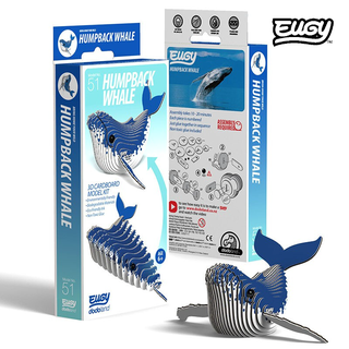 Eugy Dodoland Sea Humpback Whale 3D Paper Puzzle for Kids. Eco-Friendly DIY Gift for Children. Unique 3D Puzzle.