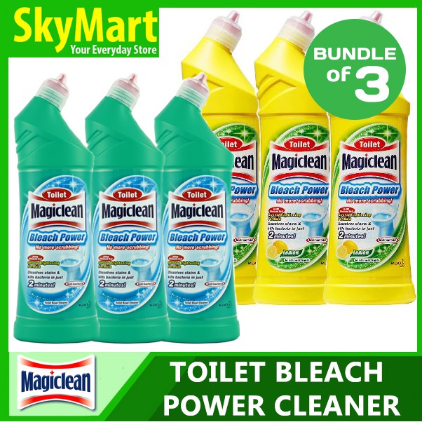 [Bundle of 3] Magiclean Toilet Bleach Power Cleaner 500ml Shopee