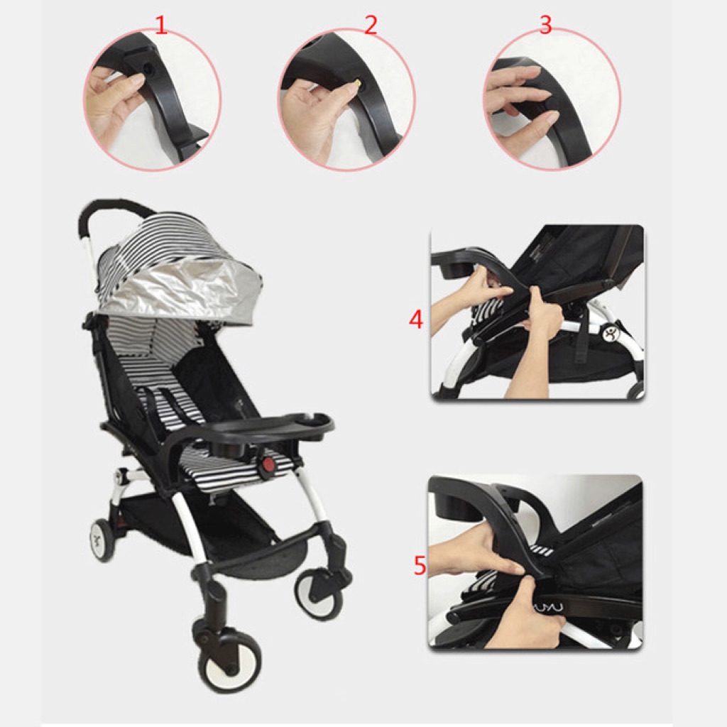 universal clip on snack tray for stroller