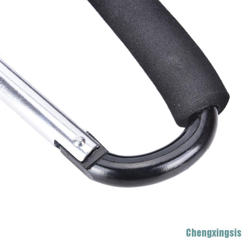 Aluminum Big Pram Pushchair Shopping Bag Hook Carabiner D-Ring Buggy Mummy Clip 