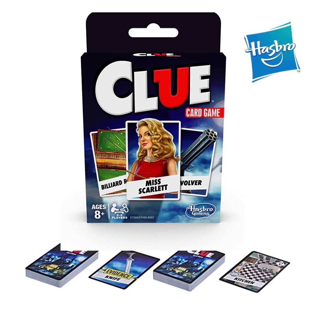 Hasbro Gaming Clue Card Game Shopee Singapore