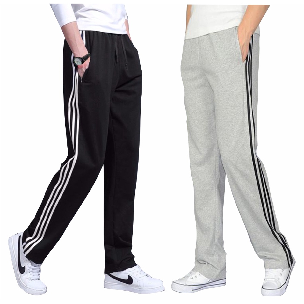 side stripe track pants men