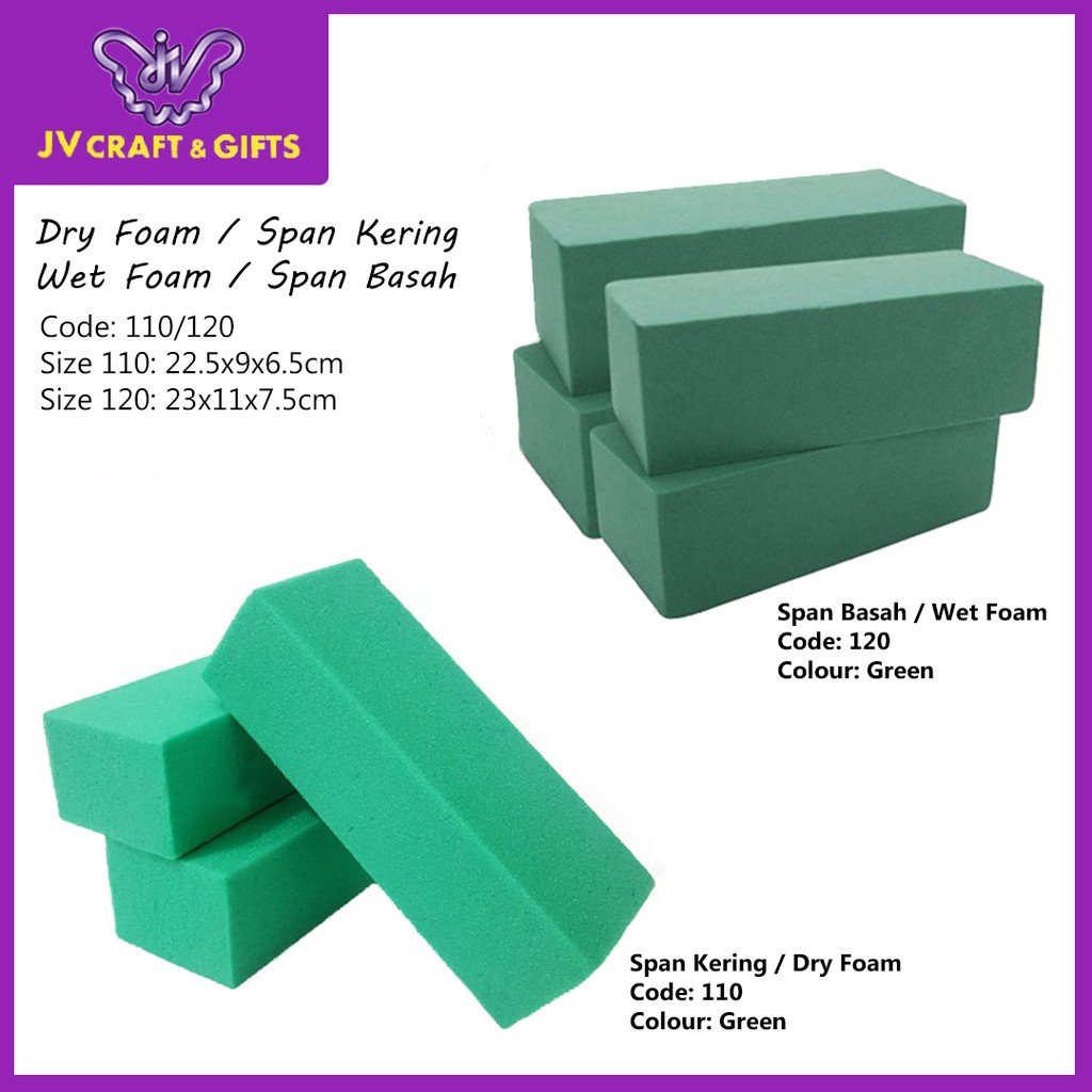 Dry Floral Foam Dry Sponge Dry Flower Foam Dry Span Bunga Kering Span
