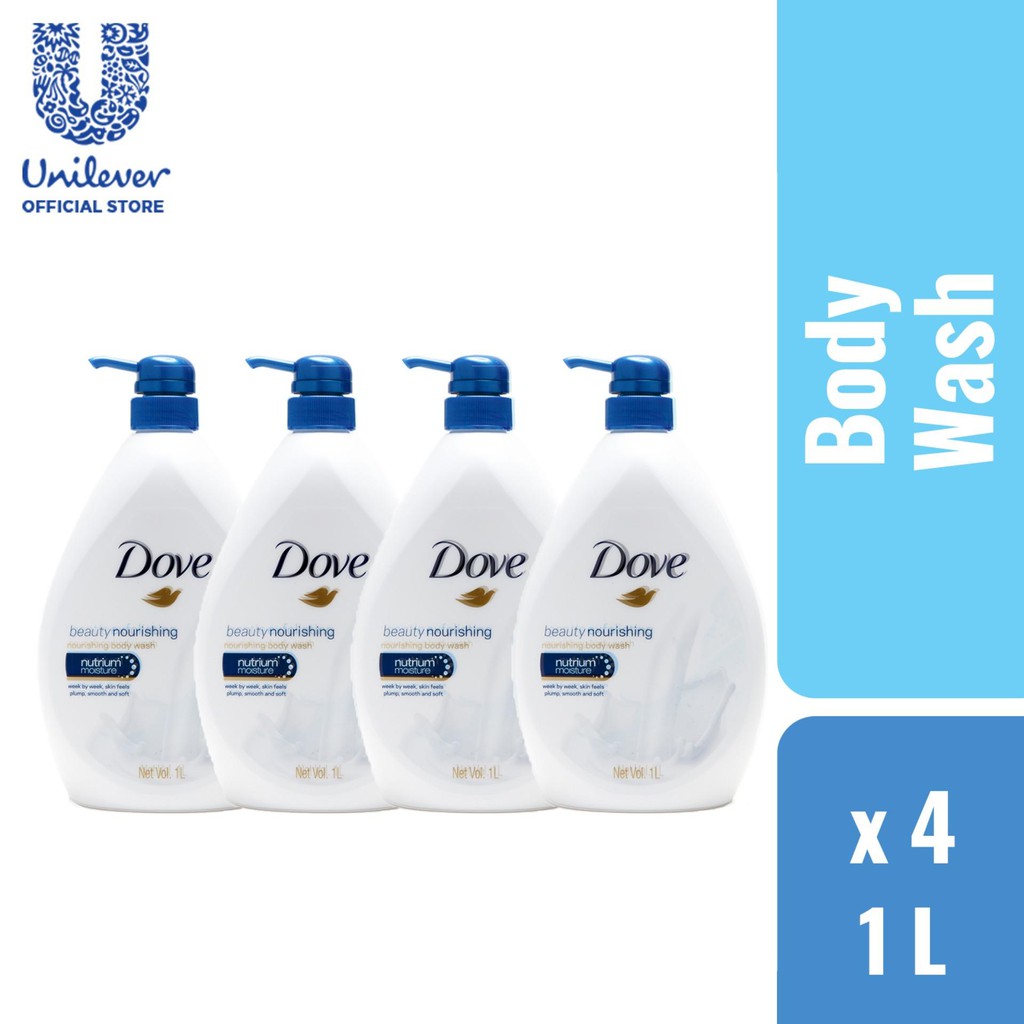 [Bundle Of 4] Dove Body Wash 1L | Shopee Singapore