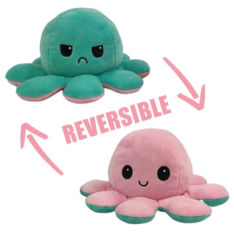 flippable octopus plush