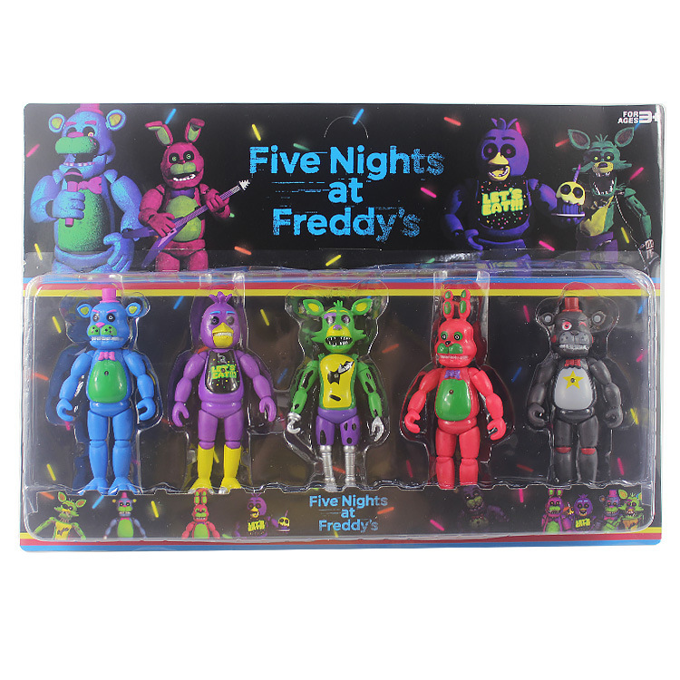 fnaf blacklight action figures