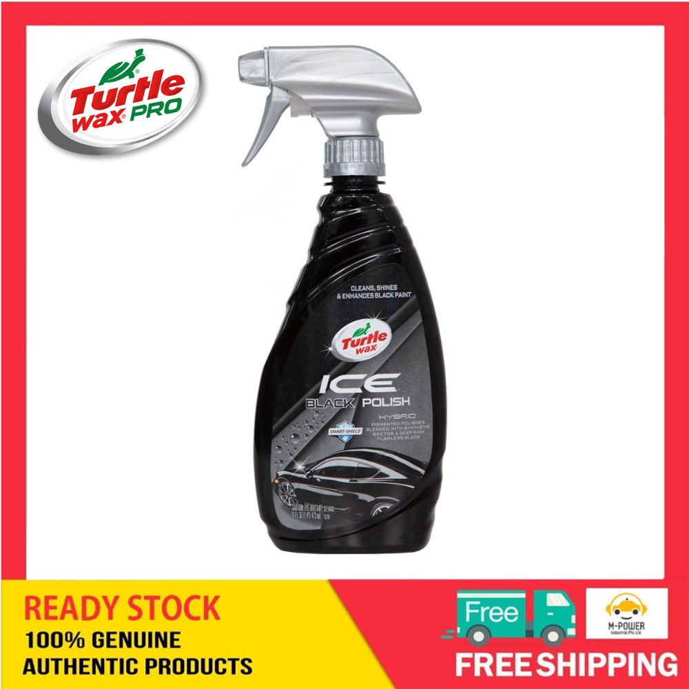 TURTLE WAX ICE BLACK POLISH 16oz Shopee Singapore