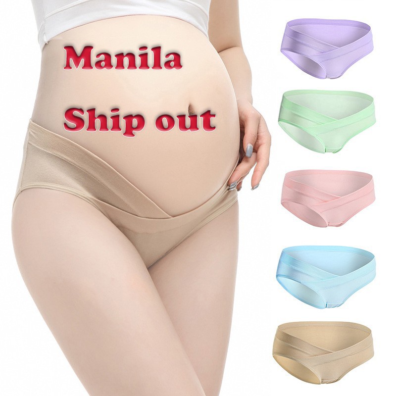 Maternity Underwear Women Pregnant Panties Cotton U-Shaped Low Waist Pants Ddqshop
