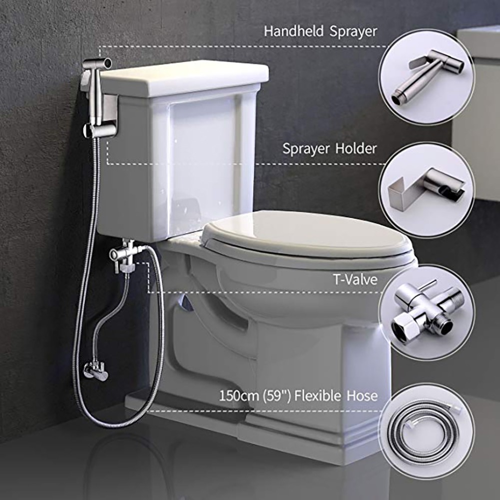 【only】304 Stainless Steel Small Sprinkler Toilet Bidet Sprayer Shopee