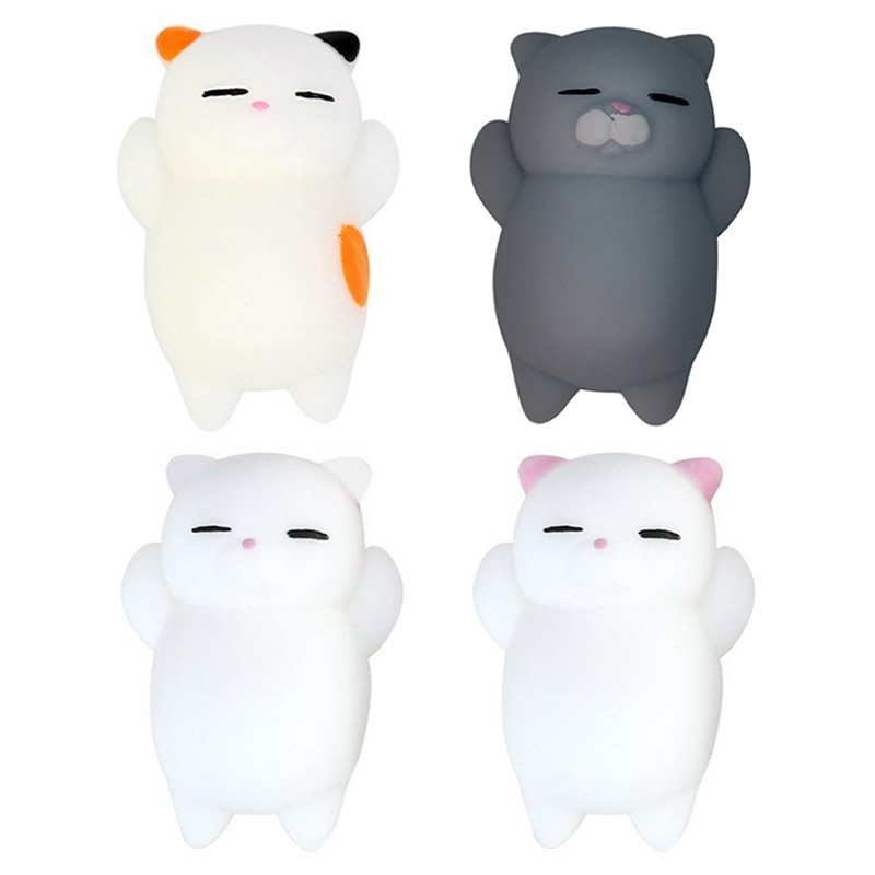 1 Pcs Squishy Toy Mini Cat Squishy Mochi Soft Quishy Stress Relief ...