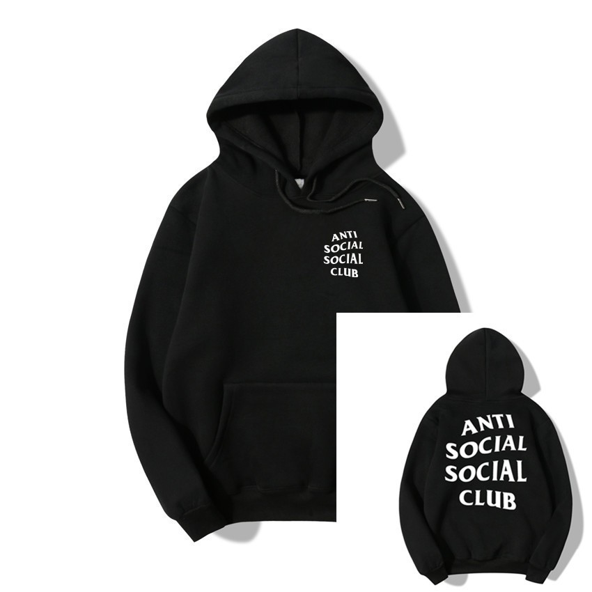 anti social social club ying yang hoodie