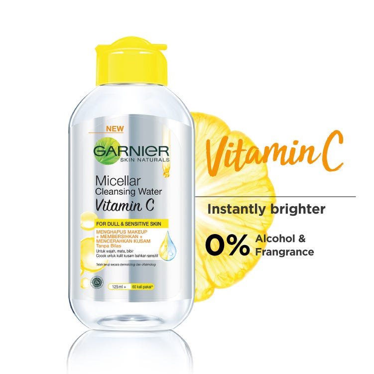 Garnier Micellar Cleansing Water Vitamin C ( 125ml ) Shopee Singapore