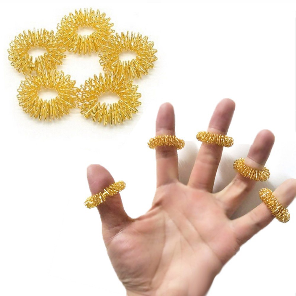 Finger Massage Ring Acupuncture Body Health Care Acupressure Massager 5pcs Shopee Singapore
