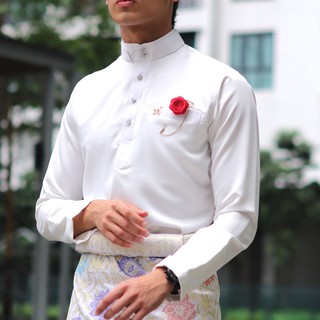 Shop Malaysia Mjestic Baju Melayu Nikah Off White Shopee Singapore