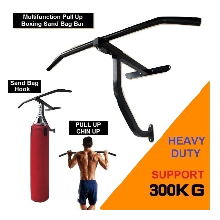 hanging punching bag from pull up bar