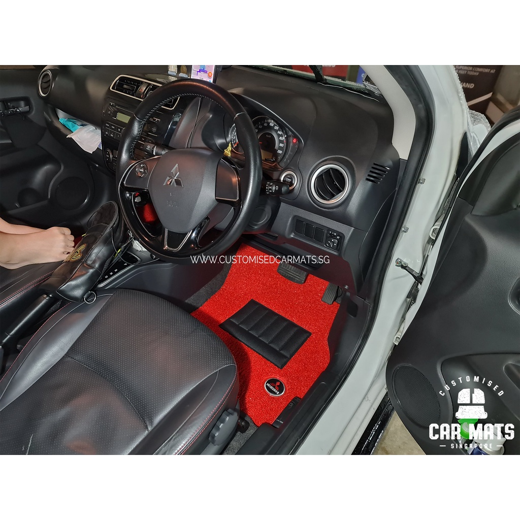 Mitsubishi Attrage (2014 - Present) Basic Drips Car Mats - Floor Mat - Carpet - Carmat