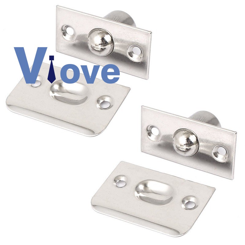 Strike Plate Closet Door Stainless Steel Ball Catch Latch Catcher