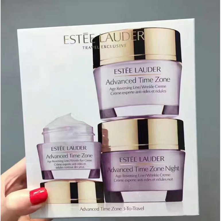 100 Original Estee Lauder Time Zone Day Cream Night Cream Eye Cream Three Piece Set Face Care Set Shopee Singapore