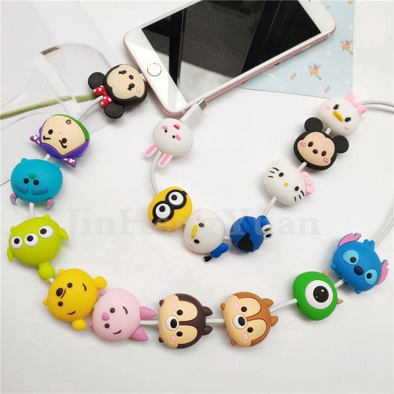 Cable Protector Cute Mickey Case Marvel The Avengers Cartoon Phone Bite Charging Anti Broken Cable Cover