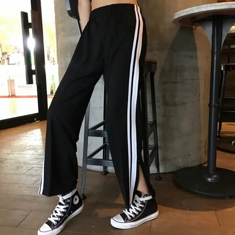 sweatpants with line on the side