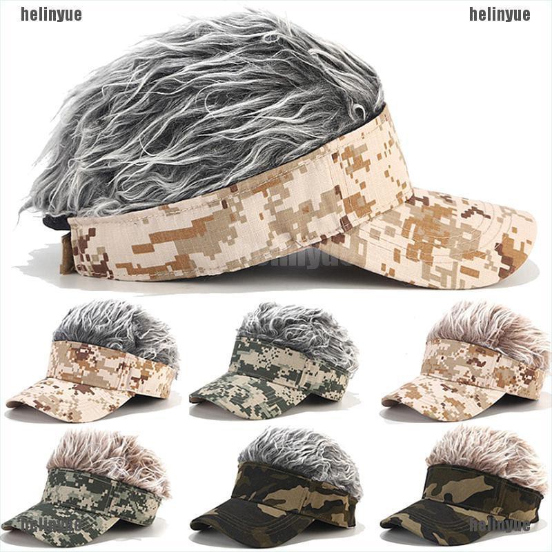 golf cap with hair