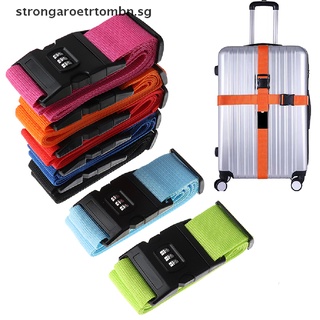【strongaroetrtombn】 1Pc Travel Luggage Suitcase Secure Lock Durable Nylon Packing Strap Belt SG