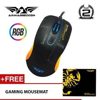 Armaggeddon Textron Scorpion Series RGB Gaming Mouse With 4800 CPI [Free Gaming Mousemat]