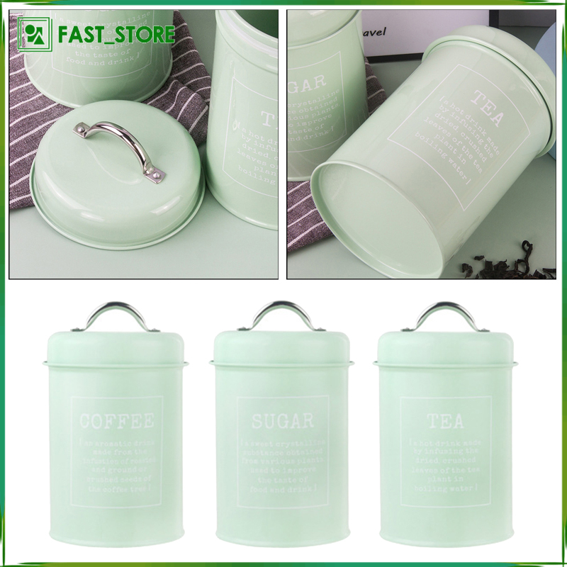 Pcs Set Metal Kitchen Canister, Metal Storage Canisters