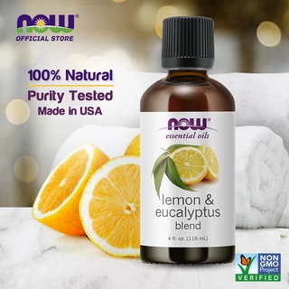 NOW Essential Oils, Lemon & Eucalyptus Oil Blend, Invigorating Aromatherapy, Vegan, (118 ml) #1