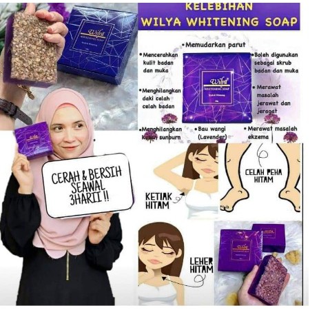 Sabun Hilangkan Kerak Daki Wilya Whitening Soap Shopee Singapore