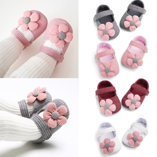 0-1 Years Newborn 3D Flower Shoes Baby Girls Anti-skid Prewalker Footwear