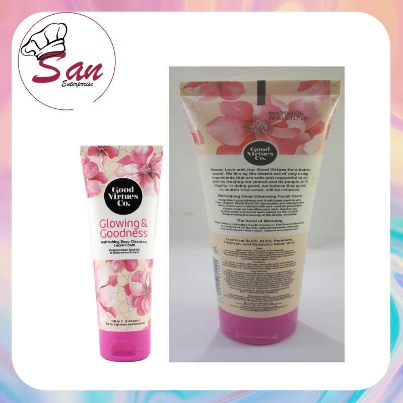good virtues co refreshing deep cleansing facial foam