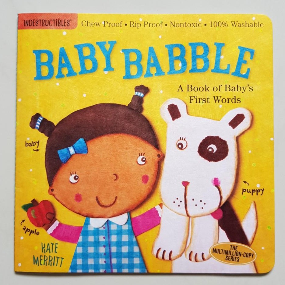 [Original] Baby Indestructible Book Baby babble Shopee