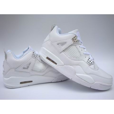 all white jordan 4