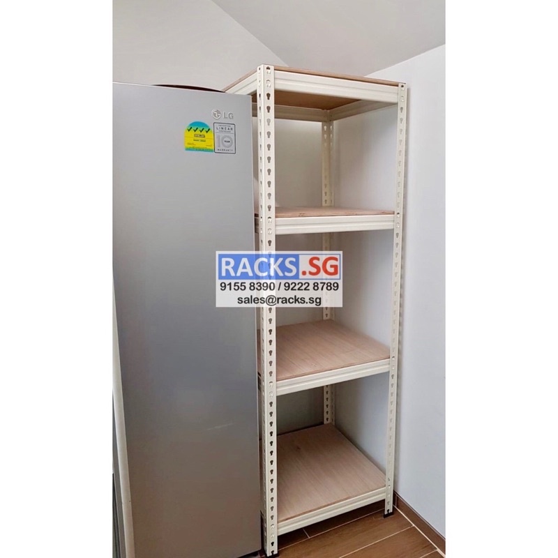 4Tier Boltless Racking with PLYWOOD Shelves (D450mm/D600mm) !! FREE Delivery & Installation