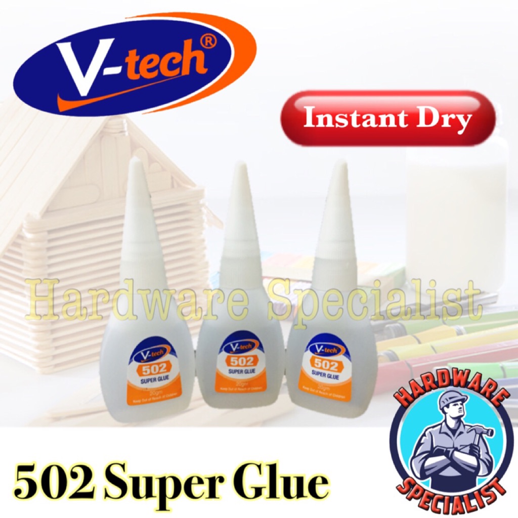 Fast Dry 502 Super Glue (Instant Bond) 20g (1 Bottle) Shopee Singapore