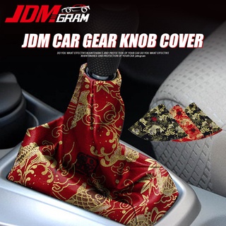 JDM Car Gear Knob Cover Universal Auto Cloth Stick Shift Boot Racing Shifter Lever Covers Automobile Interior Accessories