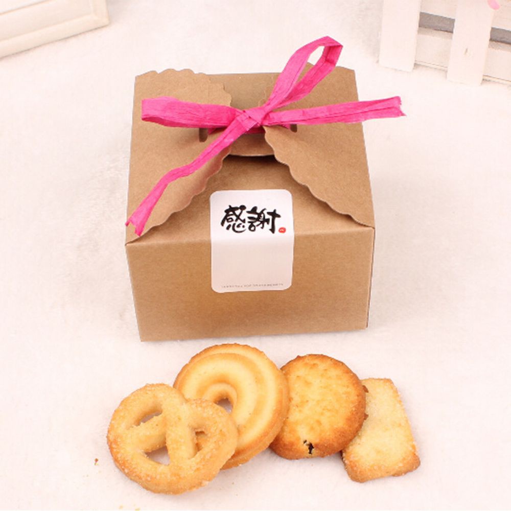 10Pcs Favor Box Party Candy Box Wedding Gift Bakery Cookie