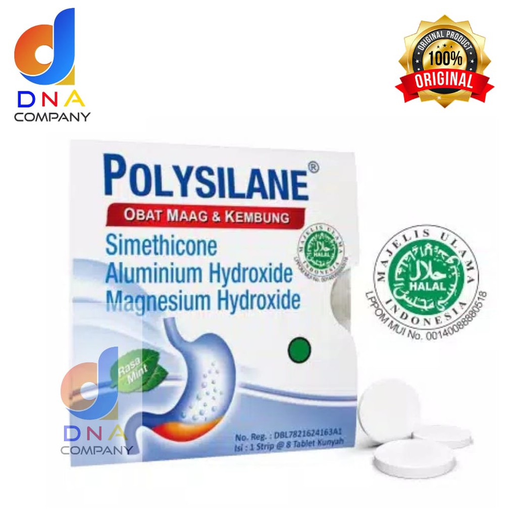 Polysilane Chewable Tablets (1 Strip Contains 8 Tablets) Shopee Singapore