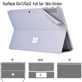 Full Set Protector for Microsoft Surface Go1/Go2 10.5 Inch Tablet Protective Skin Sticker Decals, Premium Anti Scratch Vinyl Keyboard Cover