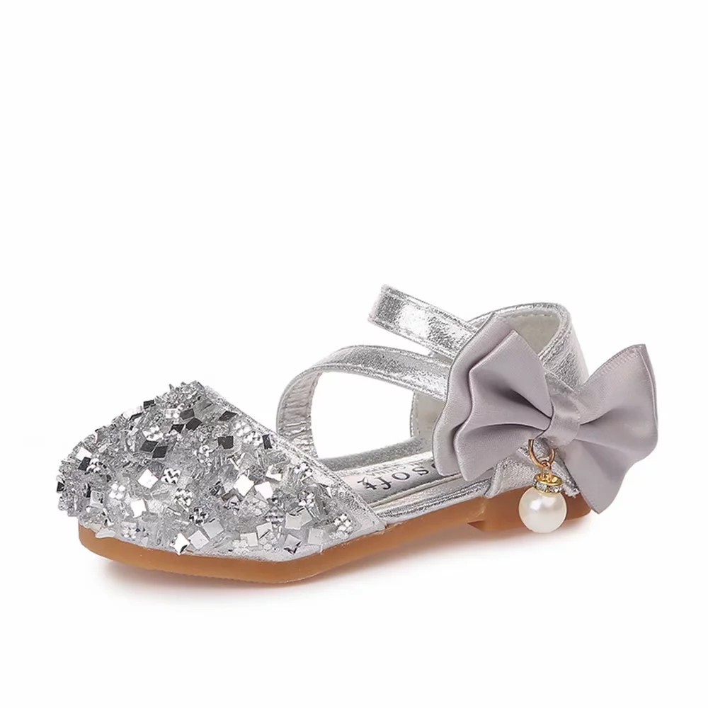 baby silver sandals