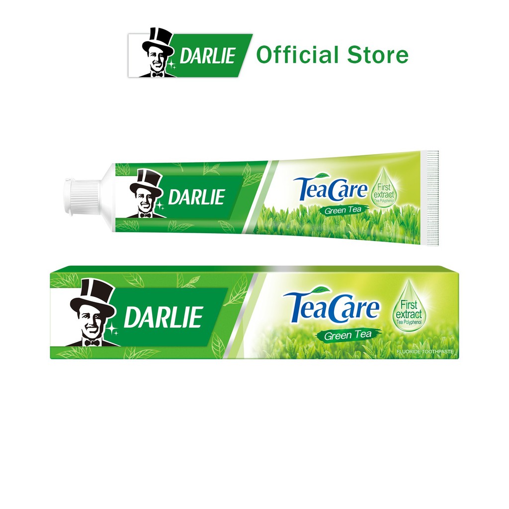 Darlie Tea Care Green Tea w Organic Longjing Tea Leaves Fluoride Toothpaste 160g Shopee Singapore