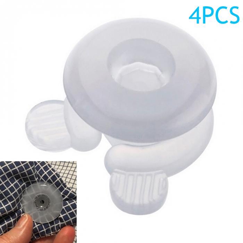 4pcs Bed Duvet Quilt Cover Clips Plastic Fixing Clips Fasteners