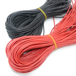 10meter/lot wire silicone 12 14 16 18 20 22 24 26 AWG 5m red & 5m black color