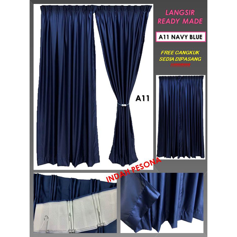 Blackout Ready Made Curtain Langsir Kain Tebal Siap Blackout Ready Made Curtain Langsir Kain Tebal Siap
