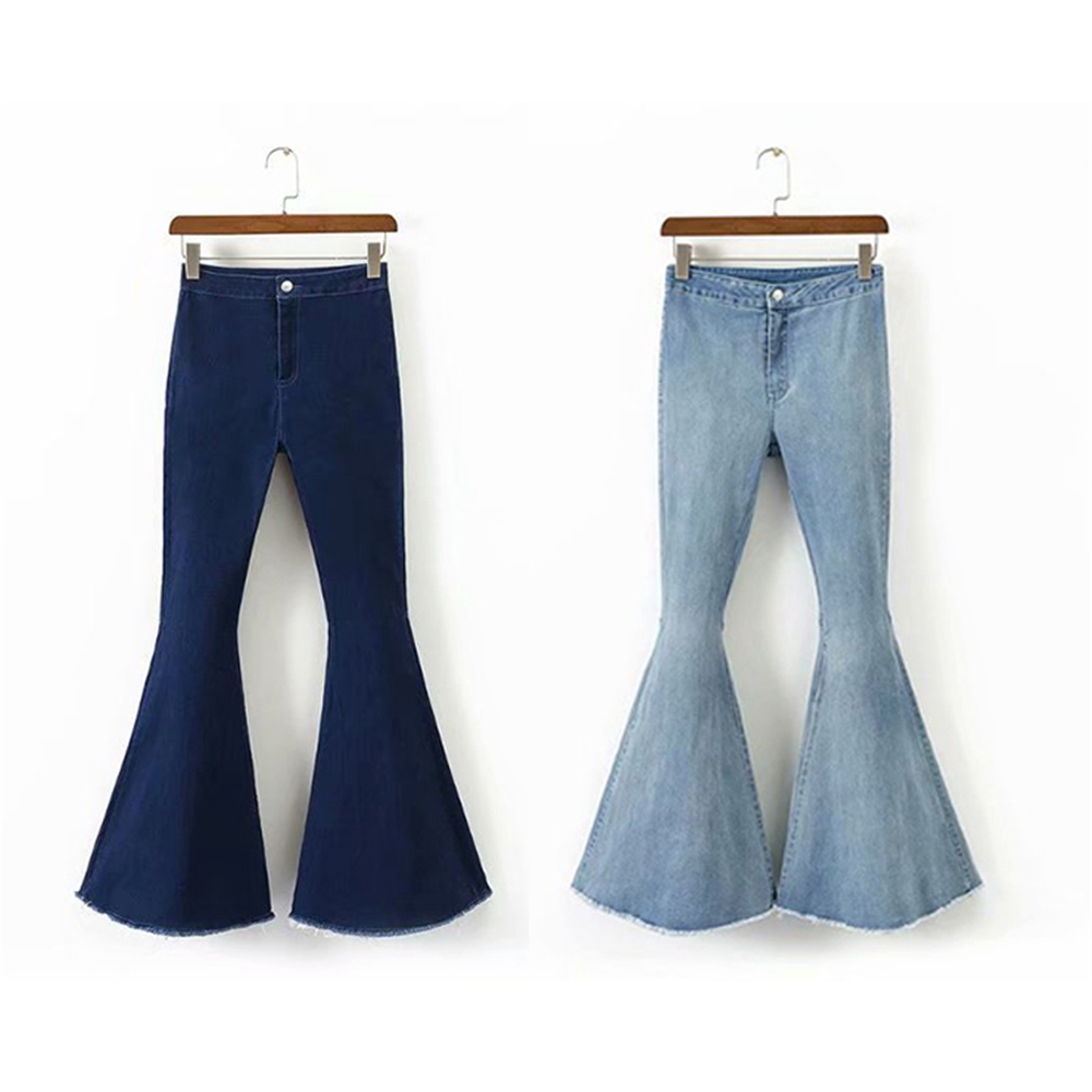 high waist stretch bootcut jeans