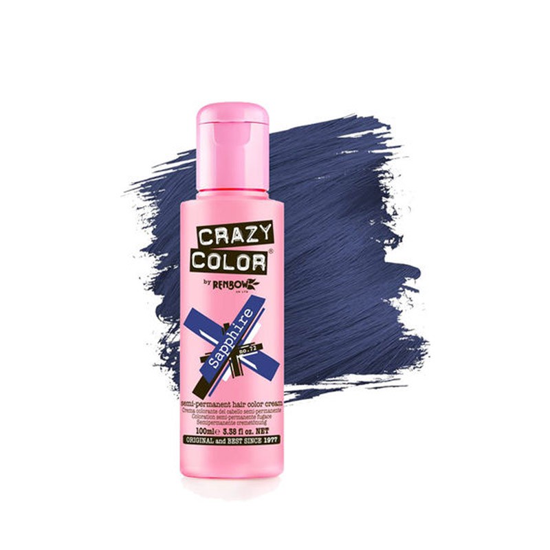 Crazy Color Semi Permanent Hair Color Sapphire Shopee Singapore